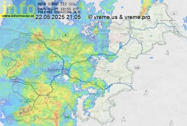 Radarska karta padavin