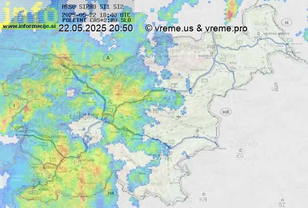 Radarska karta padavin