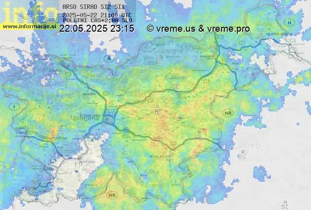 Radarska karta padavin