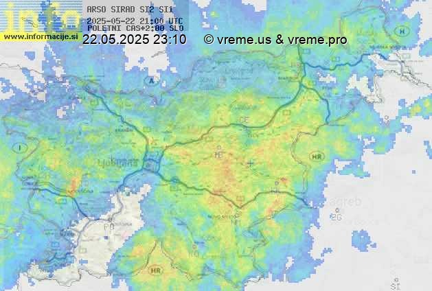 Radarska karta padavin