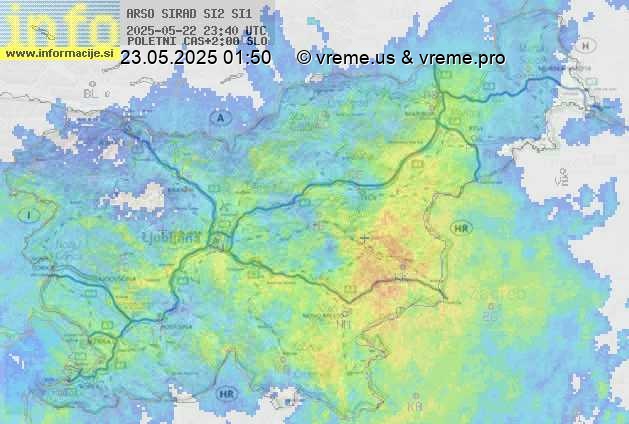 Radarska karta padavin
