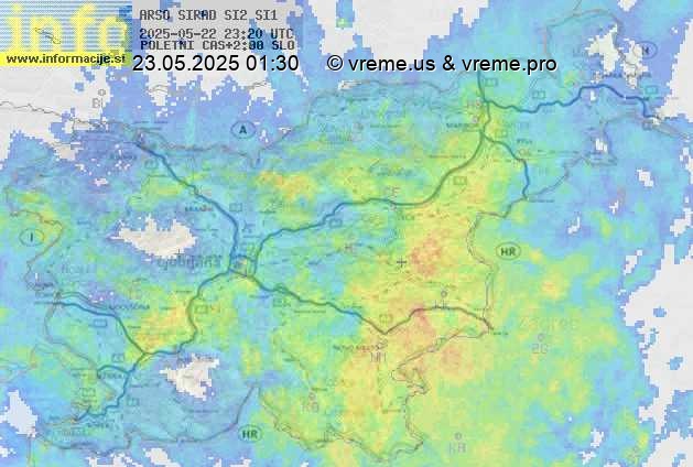 Radarska karta padavin