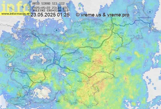 Radarska karta padavin