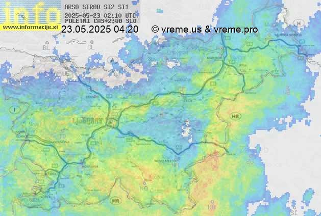 Radarska karta padavin