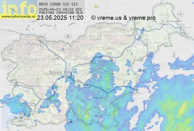 Radarska karta padavin