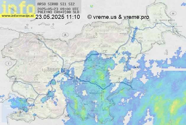Radarska karta padavin