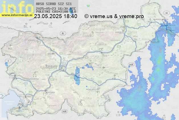 Radarska karta padavin
