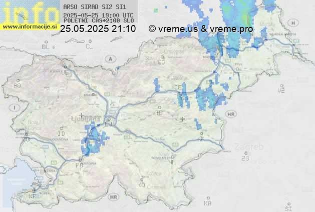 Radarska karta padavin