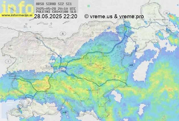Radarska karta padavin