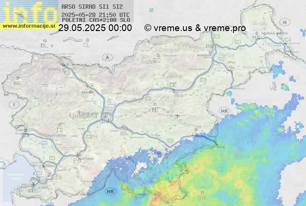 Radarska karta padavin