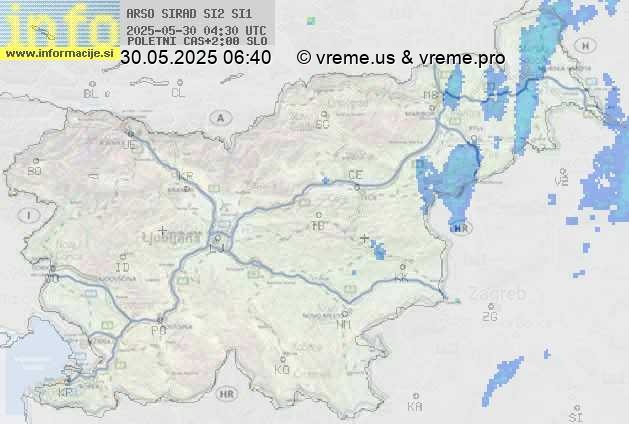 Radarska karta padavin