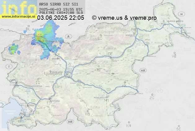 Radarska karta padavin