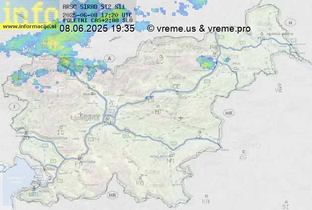 Radarska karta padavin