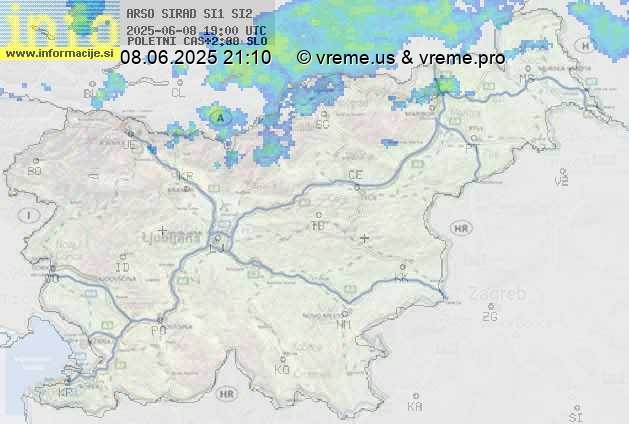 Radarska karta padavin