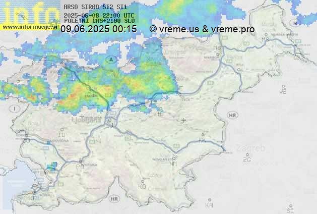 Radarska karta padavin