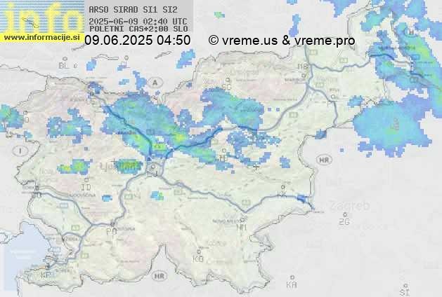 Radarska karta padavin