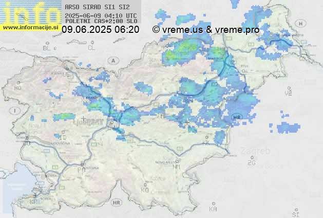 Radarska karta padavin