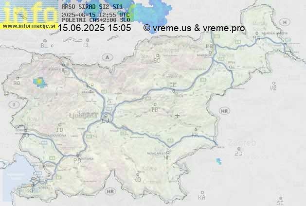 Radarska karta padavin