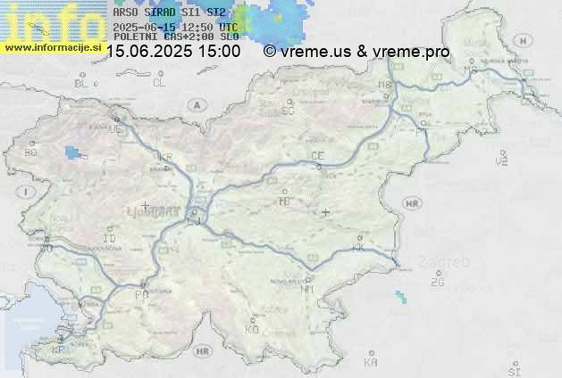 Radarska karta padavin