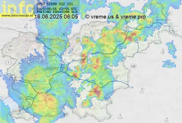 Radarska karta padavin