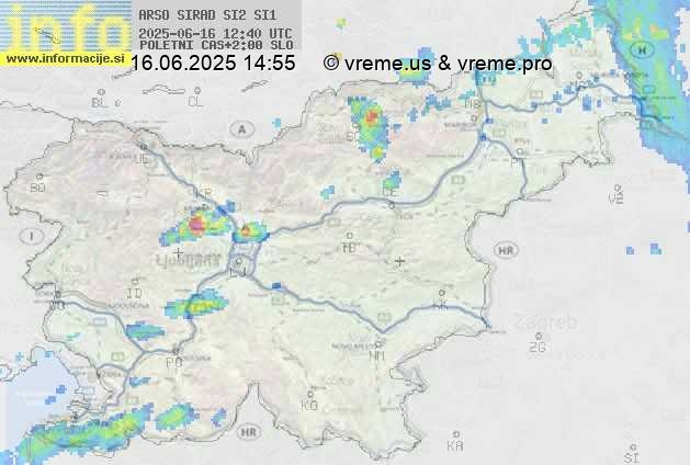 Radarska karta padavin