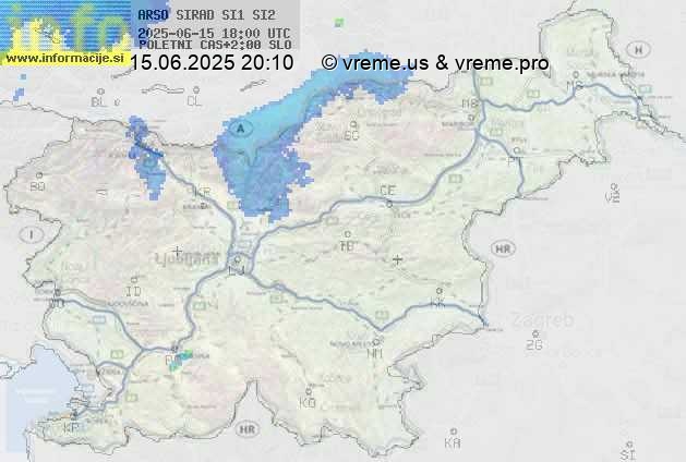 Radarska karta padavin