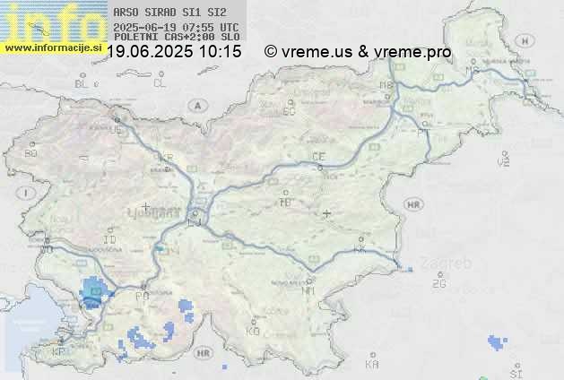 Radarska karta padavin