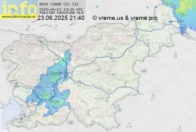Radarska karta padavin