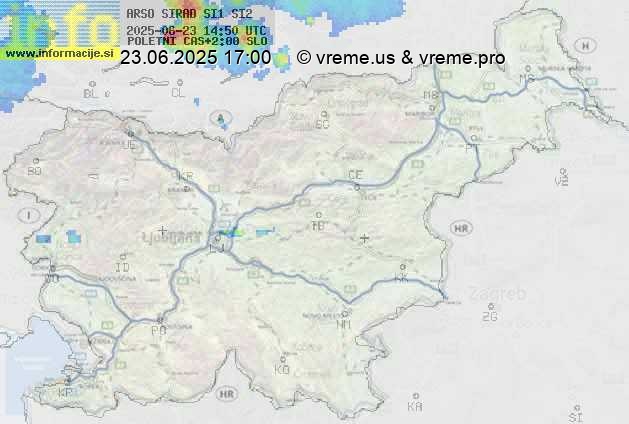 Radarska karta padavin