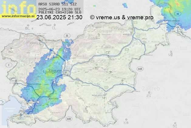 Radarska karta padavin