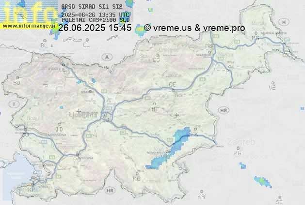 Radarska karta padavin