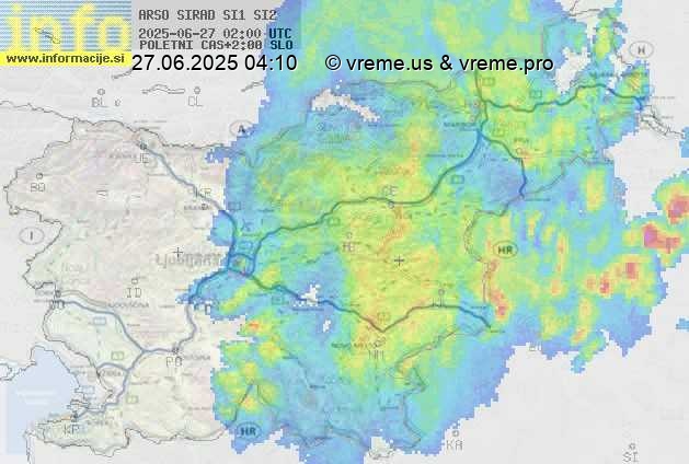 Radarska karta padavin
