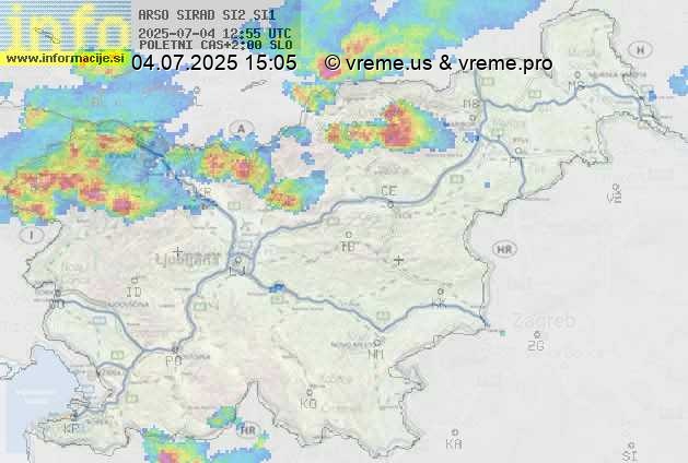 Radarska karta padavin