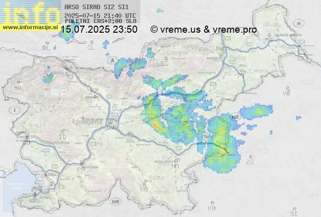 Radarska karta padavin