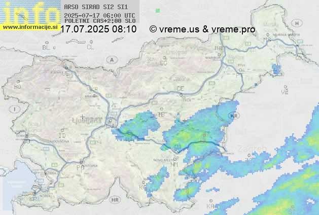 Radarska karta padavin
