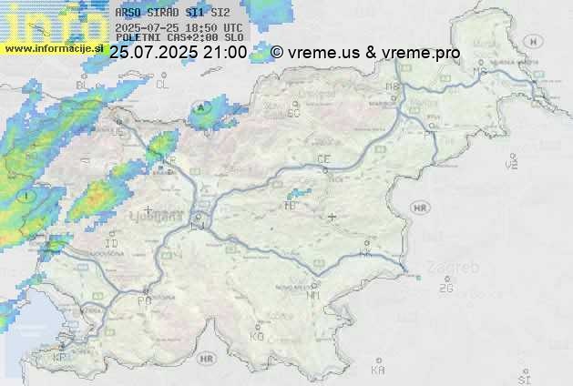 Radarska karta padavin