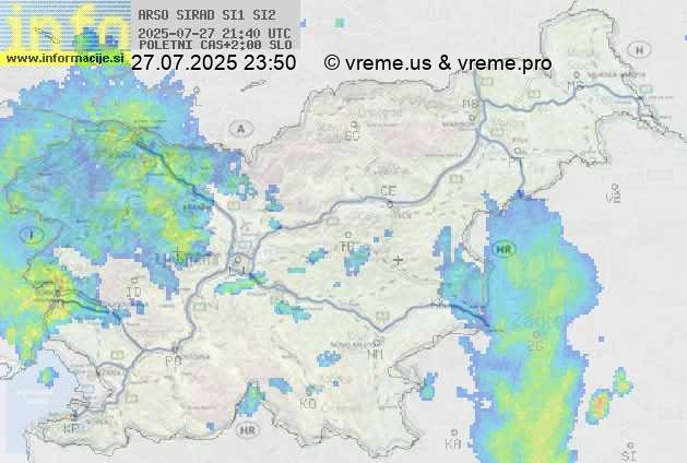 Radarska karta padavin