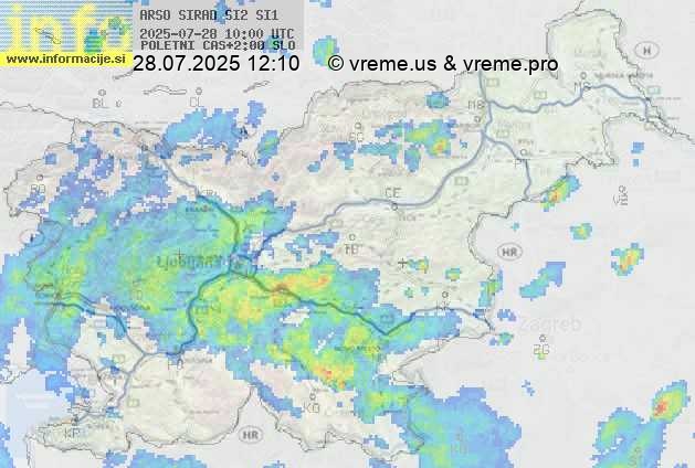 Radarska karta padavin