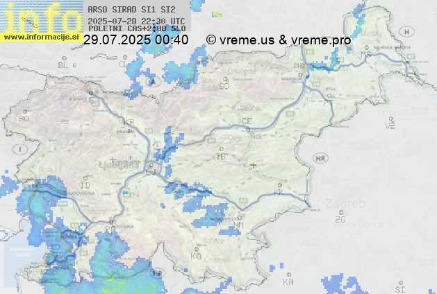 Radarska karta padavin