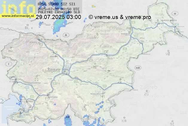 Radarska karta padavin
