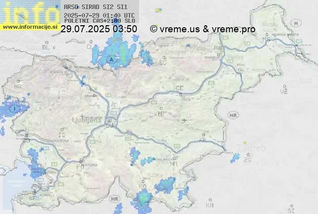 Radarska karta padavin