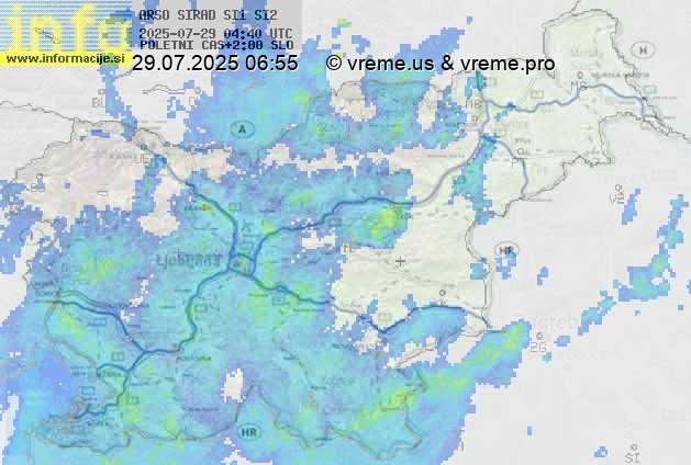 Radarska karta padavin