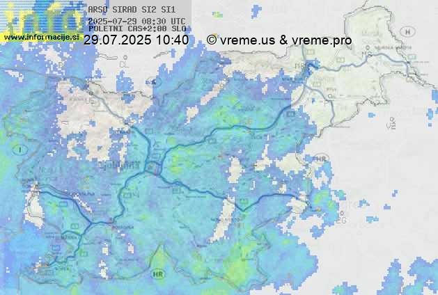 Radarska karta padavin