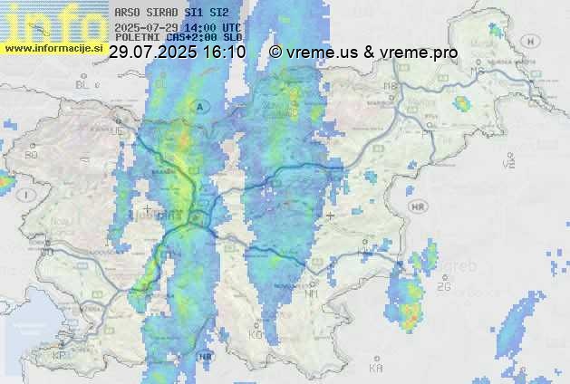 Radarska karta padavin