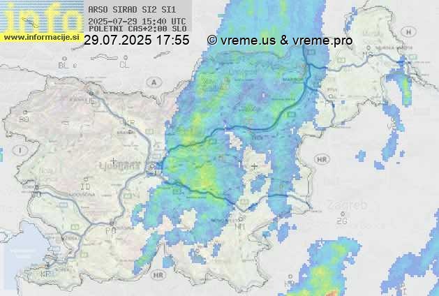 Radarska karta padavin