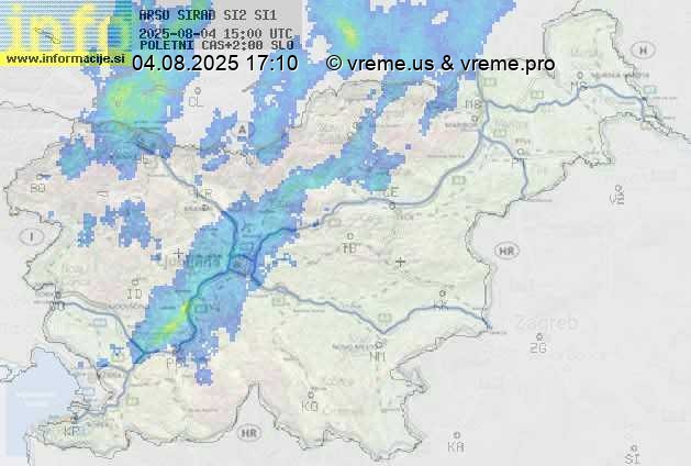 Radarska karta padavin
