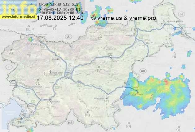 Radarska karta padavin