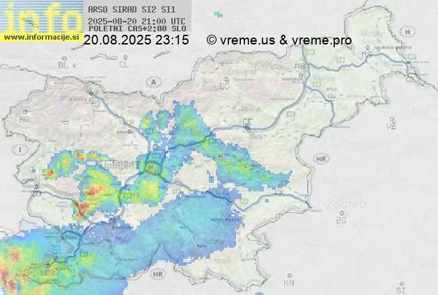 Radarska karta padavin