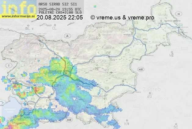 Radarska karta padavin