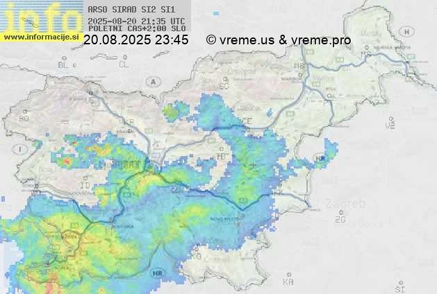 Radarska karta padavin